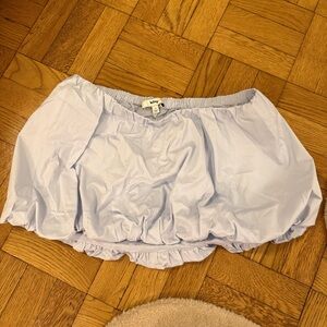 KHY baby Blue Bubble Mini Skirt